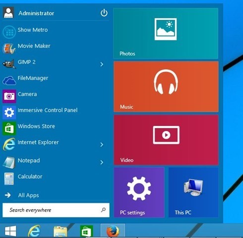 Windows 10 Start menu skin for ViStart Windows Download ...